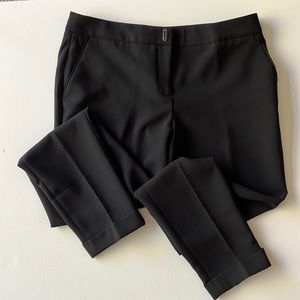 White House Black Market taper ankle black pants size 4